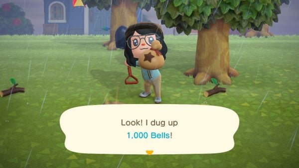 Digging Money Tree in Animal Crossing New Horizons