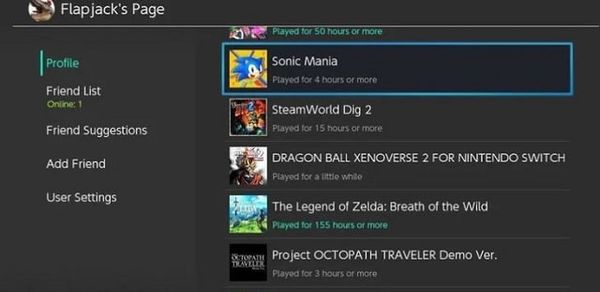 check your Nintendo Switch play time