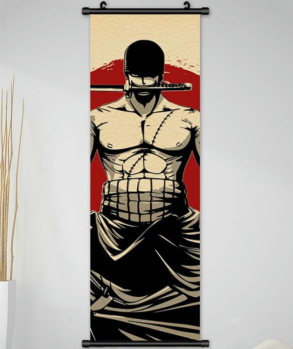 Shop chuyên phụ kiện anime manga bán Poster tranh treo hình Zoro One Piece giá rẻ nhất