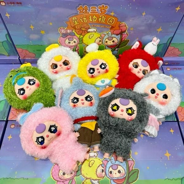 Hộp Mù Baby Three Baby Fairy Tale Kindergarten Mẫu Giáo RB05 chứa mô hình búp bê đáng yêu đầy sự bất ngờ