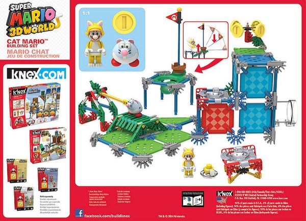 KNEX SUPER MARIO 3D WORLD  CAT MARIO BUILDING SET