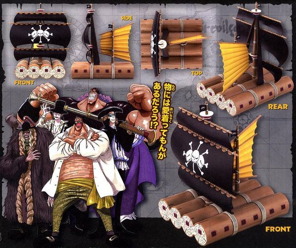 mô hình Marshall D. Teach Pirate Ship One Piece Grand Ship Collection chất lượng cao