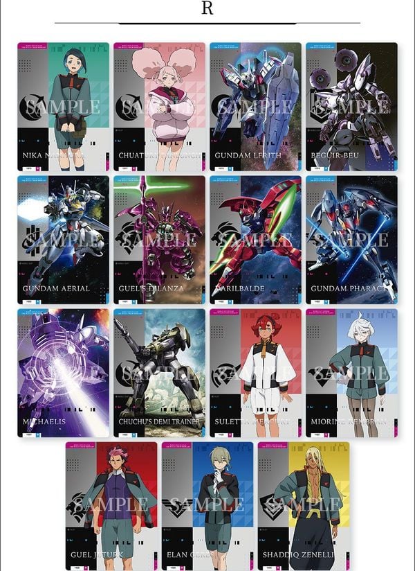 Thẻ bài Carddass Mobile Suit Gundam the Witch From Mercury Card Collection chính hãng mở ngẫu nhiên chất liệu nhựa cao cấp in ấn đẹp mắt