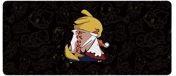 Lót chuột gaming Pokemon Pikachu Cosplay Naruto - Hokage Black