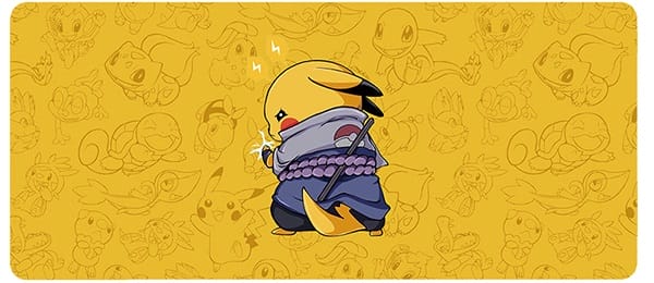 Lót chuột gaming Pokemon Pikachu Cosplay Naruto - Sasuke Yellow