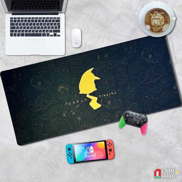 Lót chuột gaming Pokemon Pikachu Shadow Black