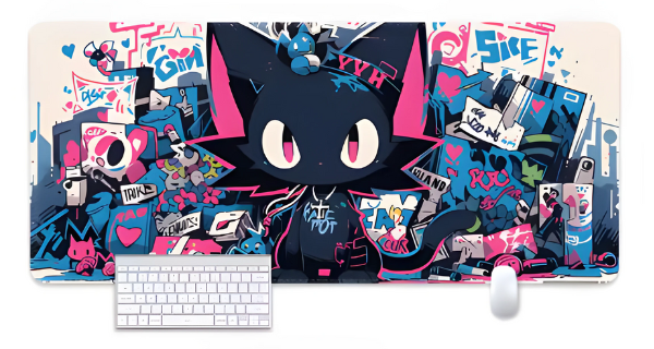 Lót chuột Mèo Đen Đáng Yêu Cá Tính có màu sắc đẹp mắt