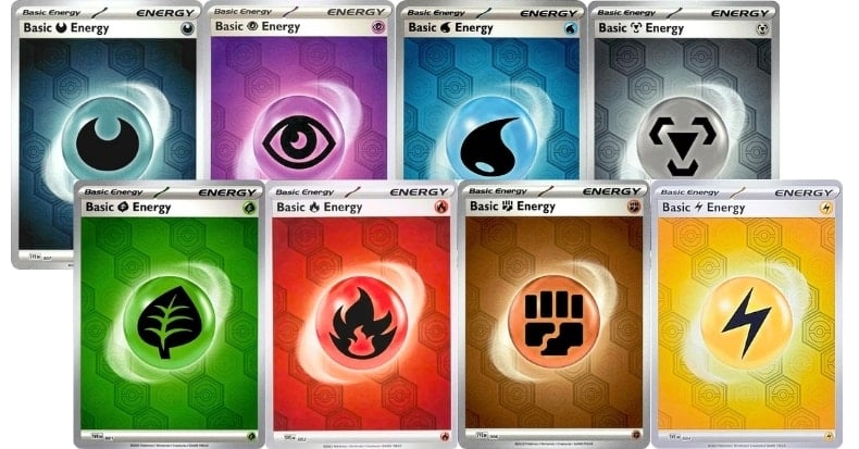 Bộ thẻ năng lượng foil Shrouded Fable Pokemon TCG