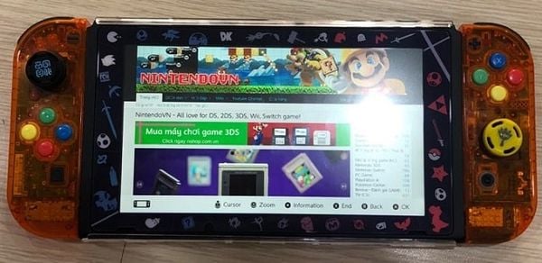 lướt web trên Nintendo Switch