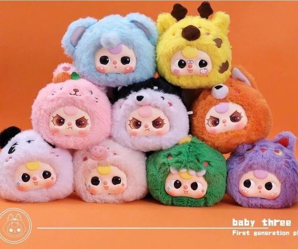 Hộp Mù Baby Three V1 First Generation Plush RB04 là lựa chọn số một cho người đam mê mô hình búp bê dễ thương