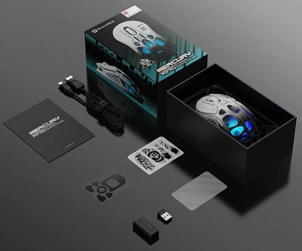 Chuột Gaming GravaStar Mercury M1 Pro Gradient Black đẹp mắt chất lượng tốt đáng mua không thể bỏ qua