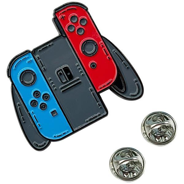 Huy hiệu pin kim loại Nintendo Switch Joy-con phụ kiện ghim cài áo trang trí game thủ