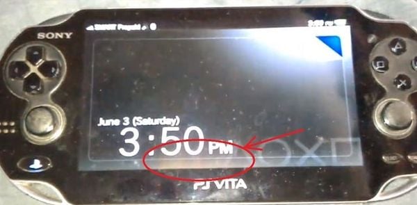 screen oled ps vita 1000 burned