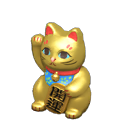 Maneki Neko Lucky Gold Cat Animal Crossing New Horizons DIY