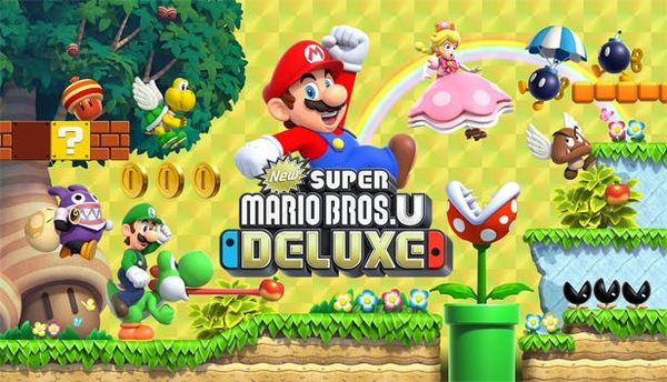 NEW SUPER MARIO BROS. U DELUXE Mario hái nấm trên Nintendo Switch.jpg
