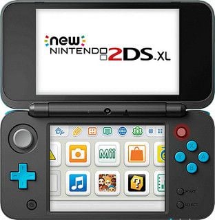 Mặt trong máy chơi game New Nintendo 2DS XL đen