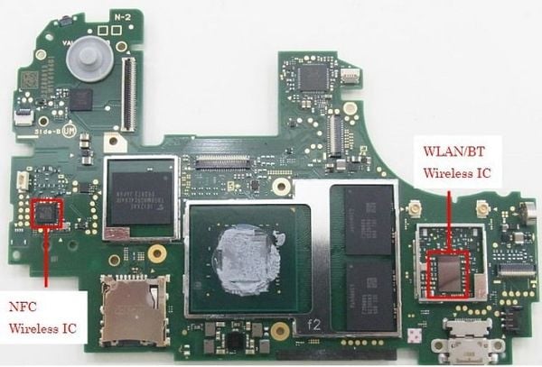 mặt trước mainboard máy Nintendo Switch Lite