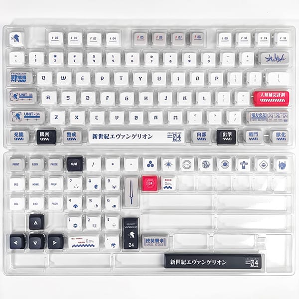 Shop bán phụ kiện gaming gear nút phím cơ keycap xám trắng Evangelion Type-04 giá tốt nhất