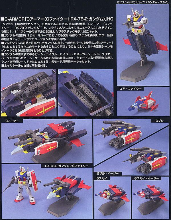 mô hình G-Armor G-Fighter RX-78-2 Gundam HGUC chính hãng