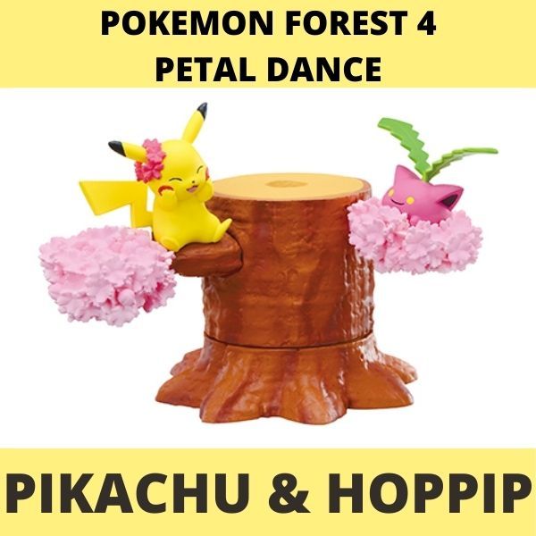 Mô hình Pokemon Forest 4 Petal Dance Re-ment Pikachu & Hoppip