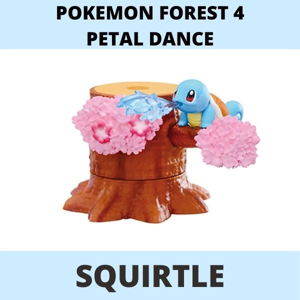 Mô hình Pokemon Forest 4 Petal Dance Re-ment Squirtle