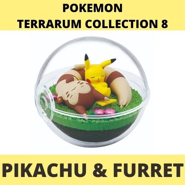 Mô hình Pokemon Terrarium Collection 8 Re-Ment Pikachu & Furret