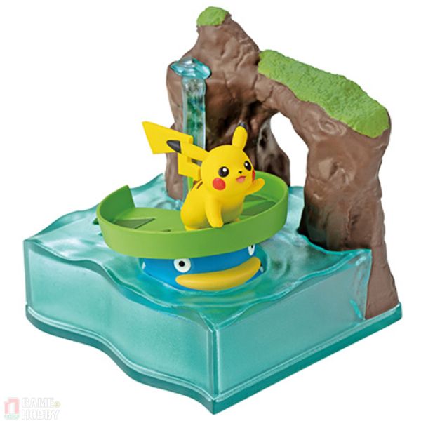 Mô hình Pokemon World 2 Mysterious Fountain Re-ment Pikachu Lotad
