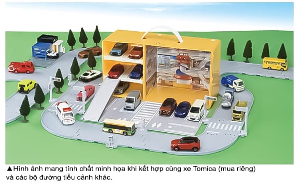 Mô hình tiểu cảnh cho xe hơi đồ chơi Tomica