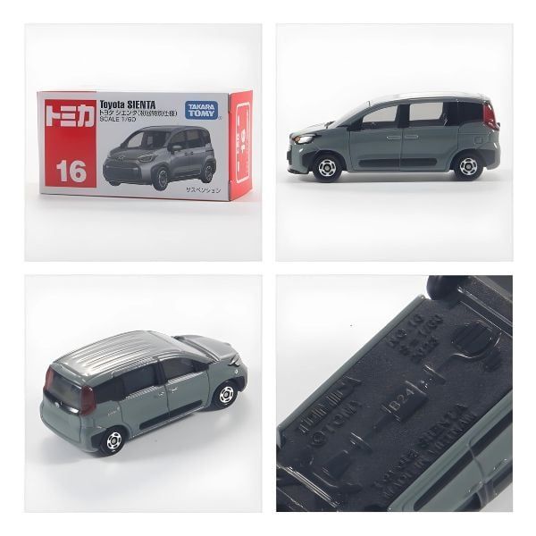 Mô hình TOMICA No.16-09 TOYOTA SIENTA (1st) dùng để trưng bày