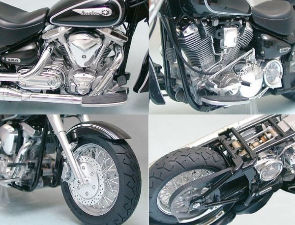 14080 Mô hình xe mô tô 1/12 SCALE YAMAHA XV1600 Road Star - Tamiya Việt