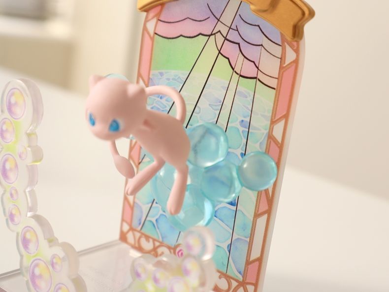 mở hộp Pokemon Stained Glass Collection mew