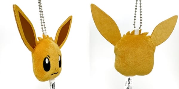 Móc trang trí hình Pokemon bằng vải nỉ chính hãng Eevee