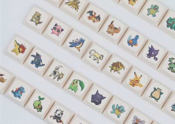 Bộ Keycap bàn phím cơ Pokemon Bulbasaur XDA PBT Set 162 nút nút đẹp mắt màu sắc ấn tượng nổi bật