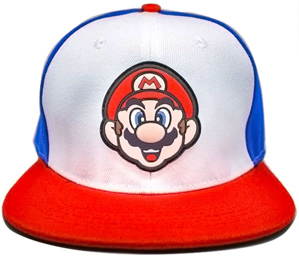 Mũ nón lưỡi trai Mario Trắng Xanh giá rẻ