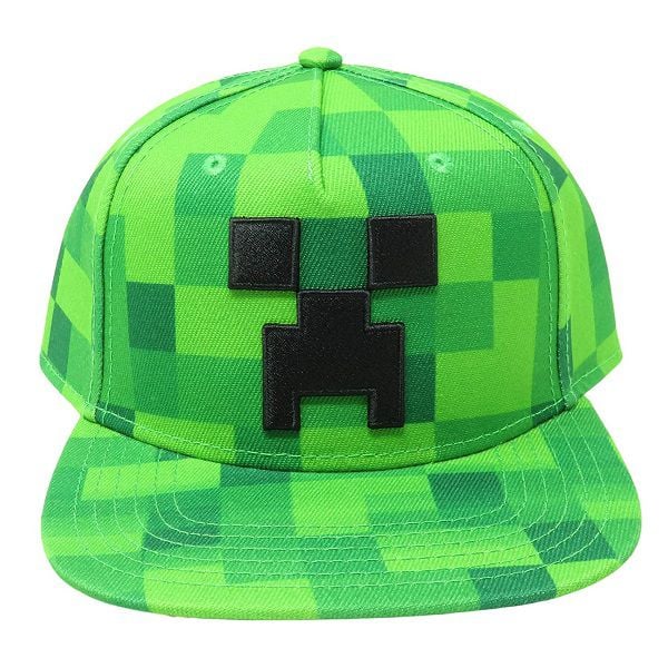 Mũ nón lưỡi trai Minecraft Creeper Pixel