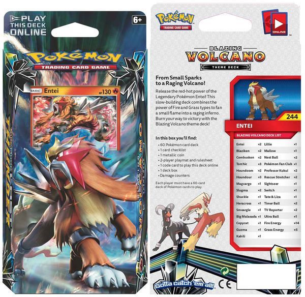 mua bài pokemon Blazing Volcano Theme Deck thật