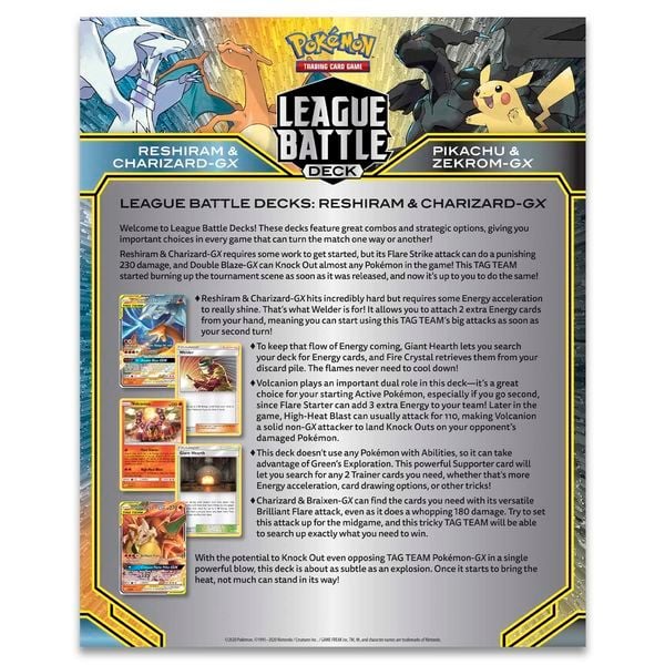 mua bán Bài Pokemon Reshiram Charizard-GX League Battle Deck giá rẻ