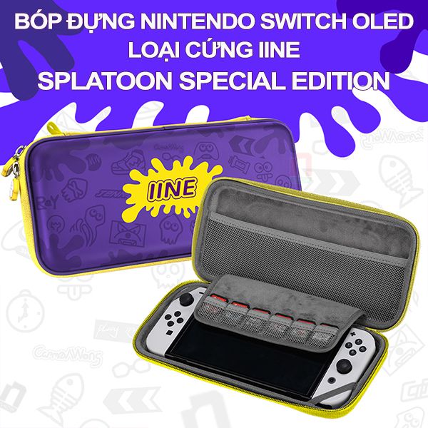 Mua bán phụ kiện Bóp đựng Nintendo Switch loại cứng IINE - Splatoon