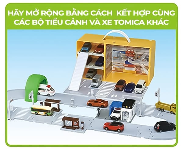 Mua hộp đựng xe Tomica Easy to Tidy Up! Shopping Mall with Road