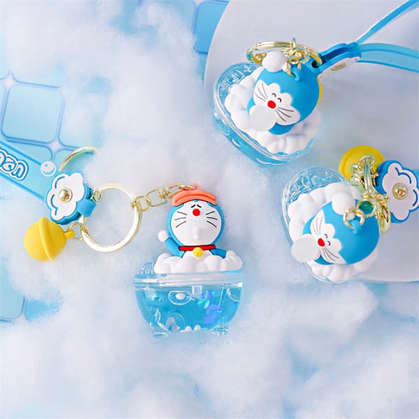 Mua móc khóa nước kim tuyến giá rẻ nhất hình anime Doraemon
