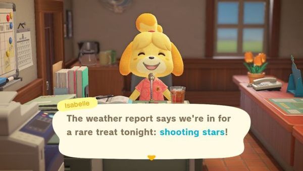 meteor shower Animal Crossing New Horizons