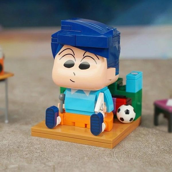 review Mô hình Keeppley Crayon Shin Chan Kazama Tooru K20602 đẹp mắt trang trí trưng bày bàn học kệ sách