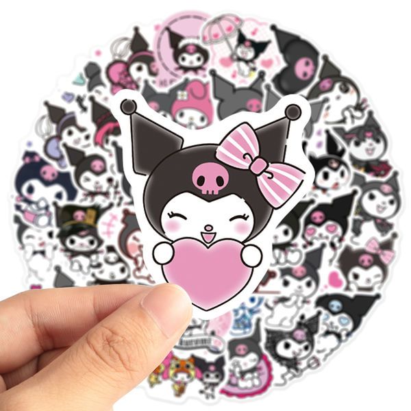 Cửa hàng bán Hình dán sticker Sanrio Kuromi tổng hợp 50 cái giá rẻ chất lượng cao