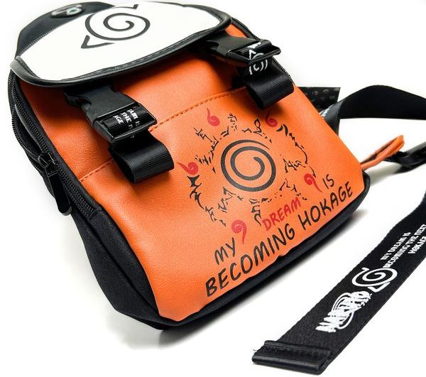 Túi đeo chéo đựng điện thoại in họa tiết anime thời trang Naruto đựng điện thoại airpods ví bóp tiền