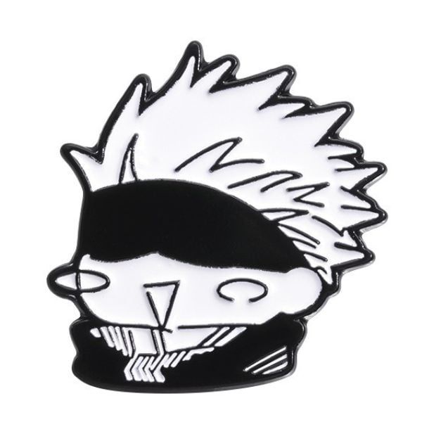 Phụ kiện Pin cài kim loại Jujutsu Kaisen Chibi Black White có nhiều điẻm nhấn