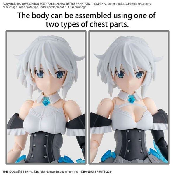 Phụ kiện custom mô hình nhân vật anime nữ Option Body Parts Alpha Sisters Phantasm 1 Color A 30MS