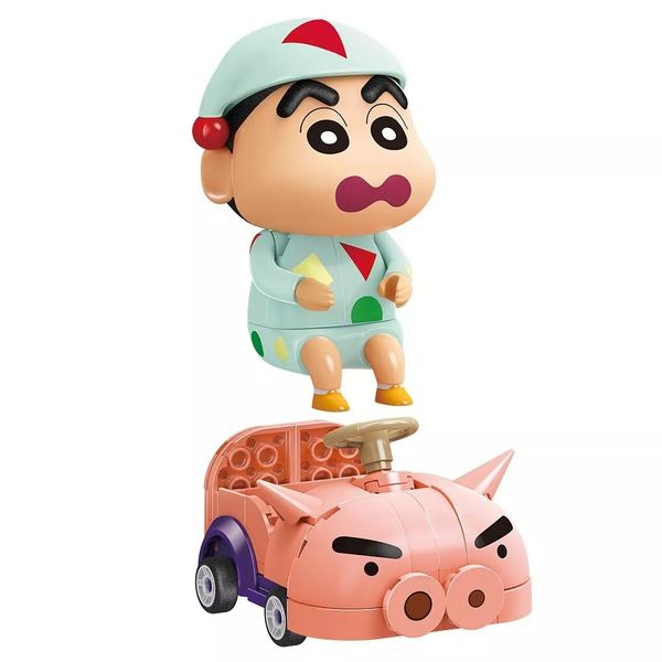 Shop đồ chơi bán Mô hình Keeppley Crayon Shin Chan Xe Đua Hiệp Sĩ Lợn K20619 giá rẻ chất lượng tốt giao nhanh toàn quốc