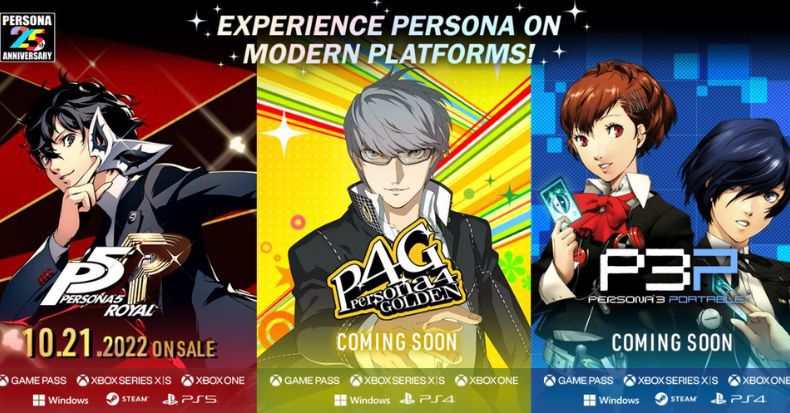Persona 5 Royal, Persona 4 Golden, Persona 3 Portable chính thức có mặt trên Nintendo Switch