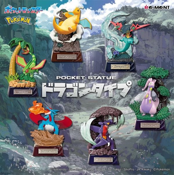 Hộp Mù Pokemon Pocket Statue Dragon Type Re-Ment Blind Box 20837 chứa mô hình ngẫu nhiên siêu dễ thương, đang có tại nShop