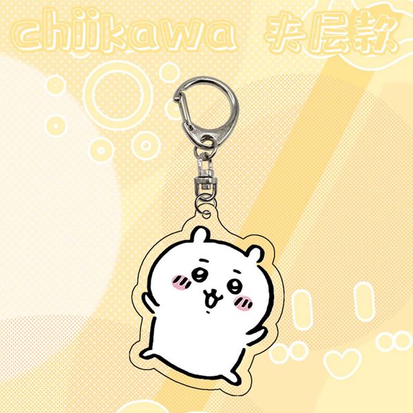 Móc khóa nhựa acrylic Chiikawa Something Small and Cute in hình sống động và kích thước nhỏ dễ dàng mang theo mọi nơi